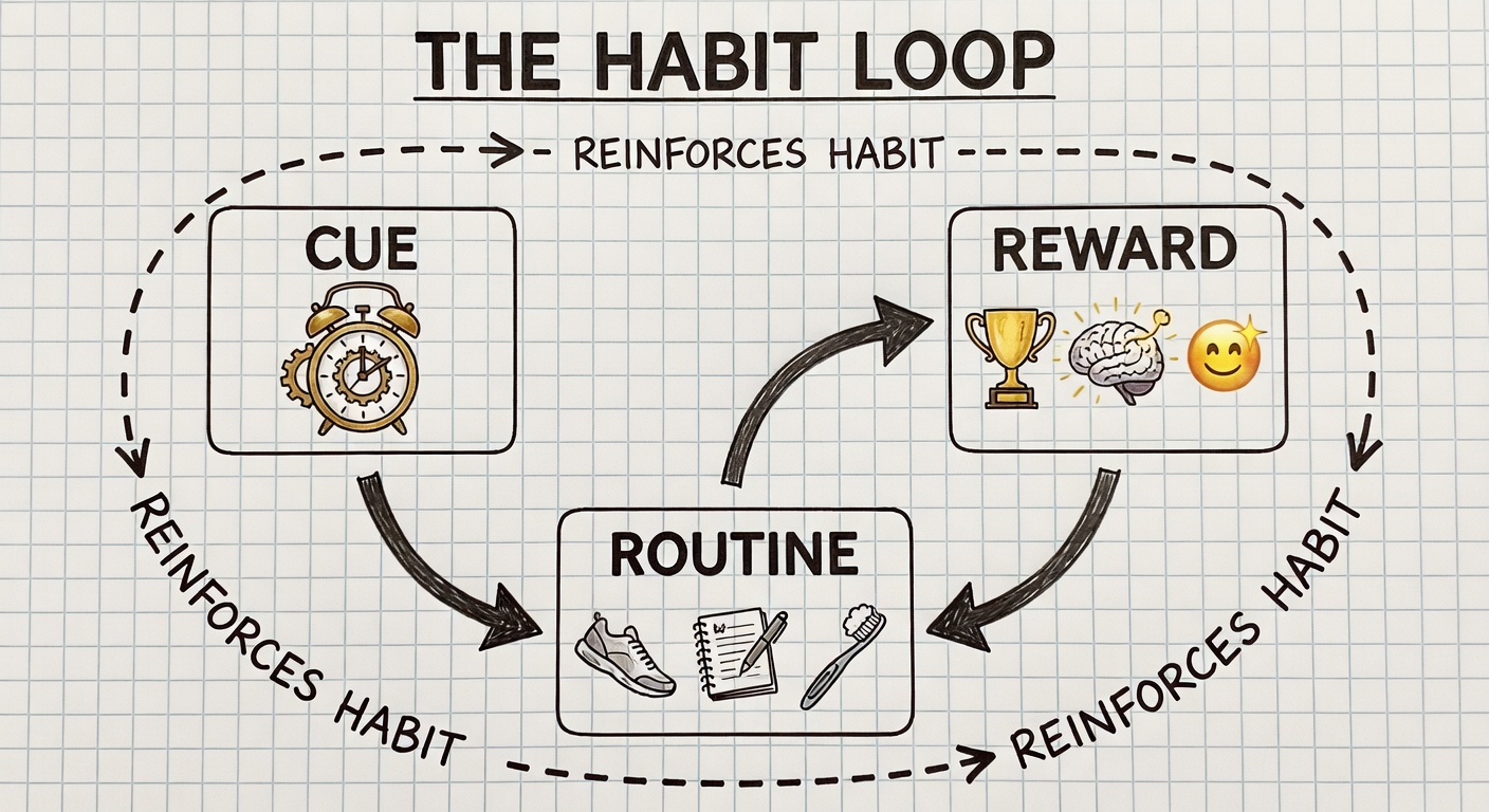 Habit loop cycle diagram