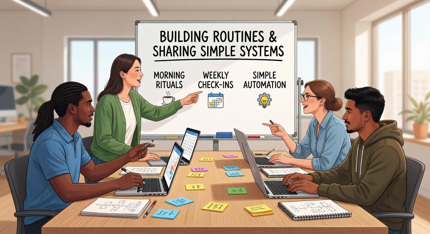 Billk team collaborating on routine systems